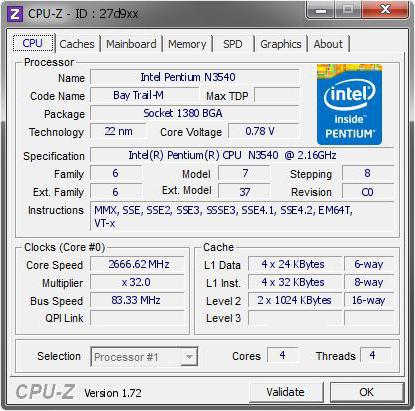 Pentium N3540 este o unitate excelentă de procesare centrală pentru calculatoarele mobile de intrare